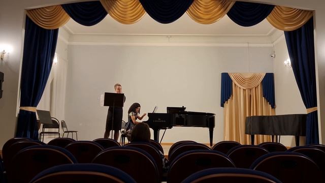 Л. Ганн "Анданте и скерцо" исп.Юлия Новицкая (флейта) Арина Балаянц (фортепиано) смотреть онлайн