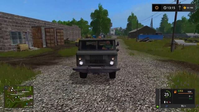 ПОЕХАЛИ ВЫТАСКИВАТЬ ТРАКТОР И УТОПИЛИ ГАЗ 66! FARMING SIMULATOR 17 смотреть онлайн