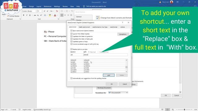Magic ? Of AutoCorrect in Word & Excel | How to use AutoCorrect option in MS Word #msword смотреть онлайн