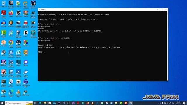 ORA-28009: connection as SYS should be as SYSDBA or SYSOPER - Oracle Database 12c Error Messages смотреть онлайн