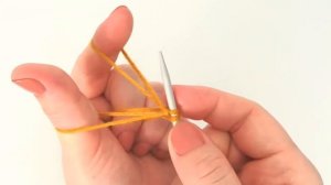 Эластичный наборный край. Набор петель для шапки.