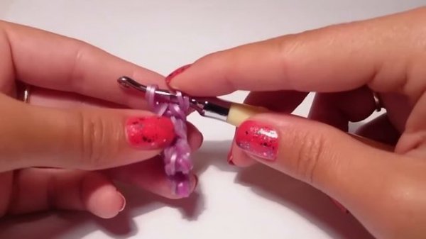 Брелок из резинок РУБЛЬ, RUBL charm, Радужки Rainbow Loom