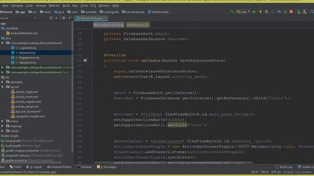 Android Studio Social Media App - Firebase Tutorial - 15 Navigation Header Profile Image смотреть онлайн
