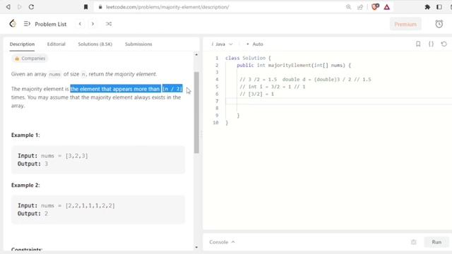 169. Majority Element || In Java || Easy Way || Leetcode Problem || Easy Way #leetcode смотреть онлайн