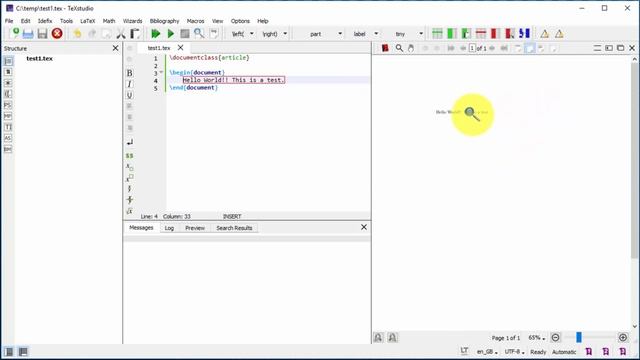 Write your first LaTeX document using TeXstudio смотреть онлайн