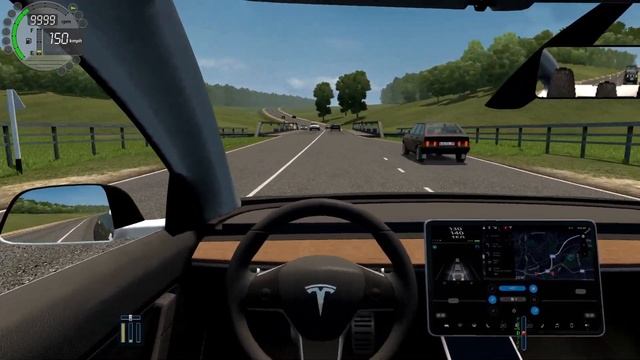 City Car Driving-Tesla Model 3-Street Racing (DriveNext) смотреть онлайн