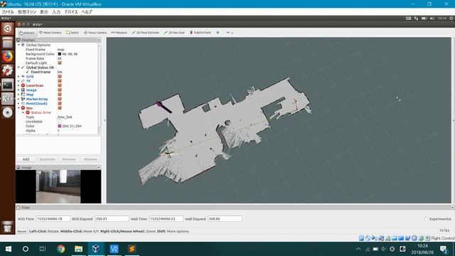 gmapping after parameter setting(ROS + YDLIDAR + raspberry pi) смотреть онлайн
