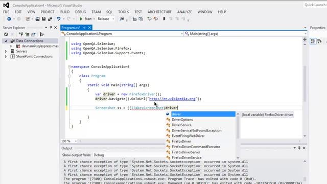 Selenium C# Take Screenshot смотреть онлайн