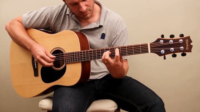 Mitchell ME1 - Beginner acoustic guitar sound sample смотреть онлайн