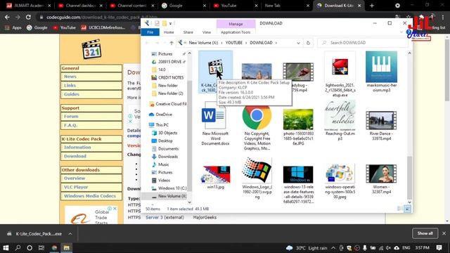 HOW TO INSTRALL K Lite Codec Pack VIDEO | JILMART ACADEMY смотреть онлайн