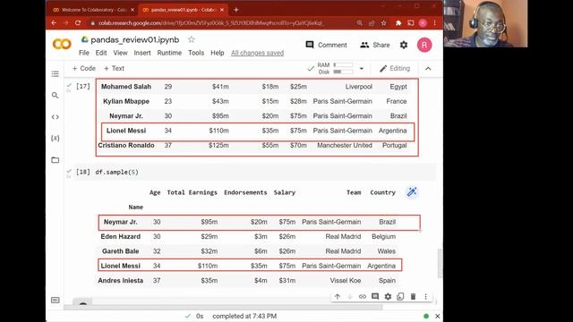 Pandas: DataFrame creation and subsetting смотреть онлайн