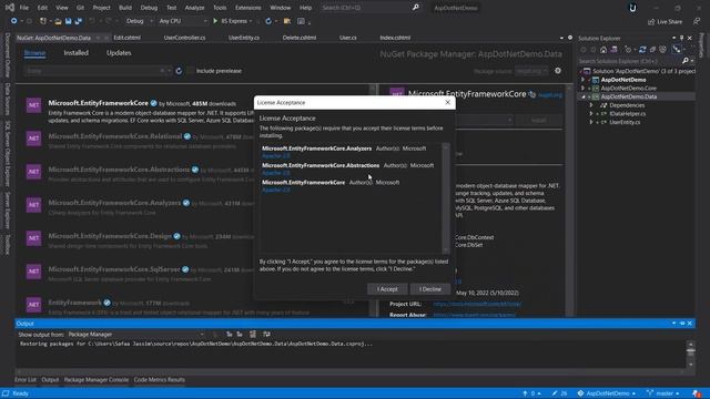 36. تثبيت ASP.NET Core | Install Entity Framework смотреть онлайн