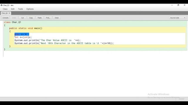 #1 Library Classes: Input A Char and Display the next 10th character in the ASCII Table || ICSE 10t смотреть онлайн