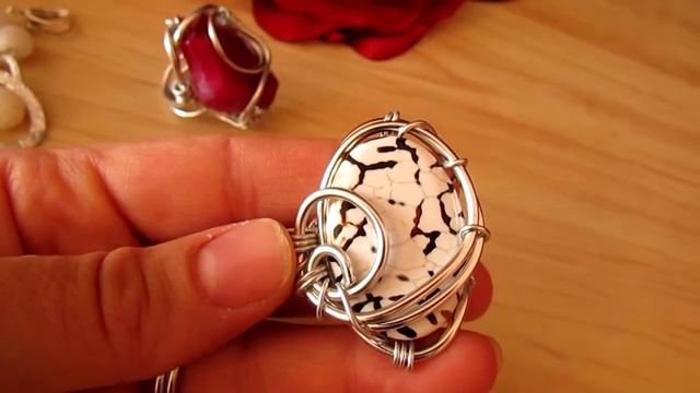 Плетеные кольца. Украшения из натуральных камней от Ксении смотреть онлайн