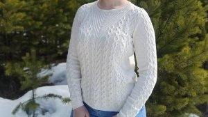 Джемпер Белый шоколад готов . Разбор модели.