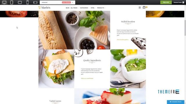 Restaurant Opencart Theme Geordie Chester смотреть онлайн