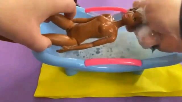 Barbie Doll Makeover Transformation ~ DIY Miniature Ideas For Barbie ~ Wig, Dress, Faceup, And More