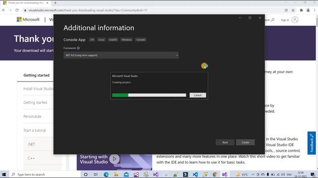How to create First Project in Visual Studio 2022 || Download and Install Visual Studio 2022 || I.P смотреть онлайн