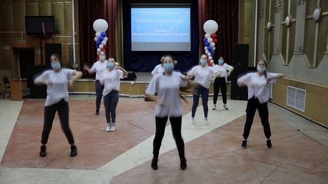 Флешмоб с элементами фитнес-технологии смотреть онлайн