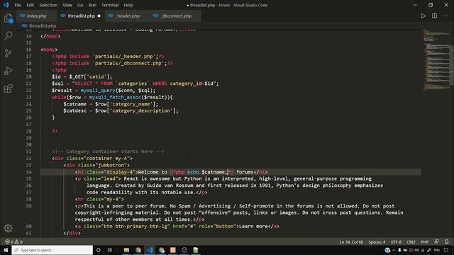PHP Forum Project: Listing Threads from Each Category | PHP Tutorial #52 смотреть онлайн