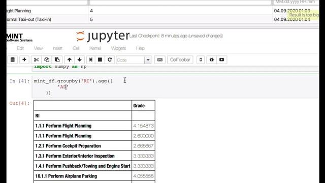 Jupyter Notebook in MINT смотреть онлайн