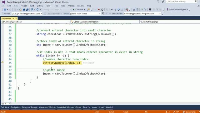 Remove any given character from a String in C# смотреть онлайн