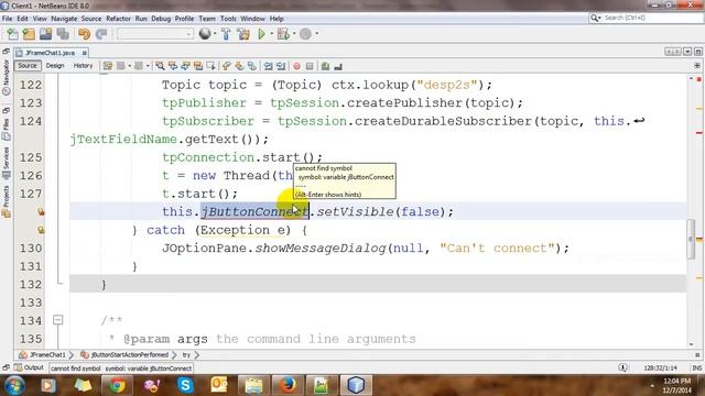 JMS Publish to Subscribe Chat Application in Netbeans смотреть онлайн