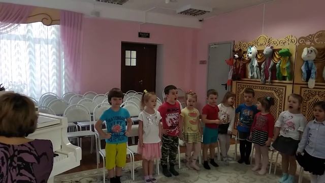 Музыкальное занятие в средней группе "Теремок"! смотреть онлайн