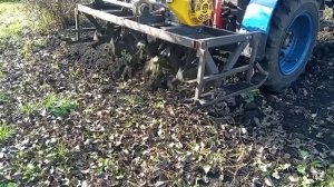 самодельный культиватор на мини тракторе.