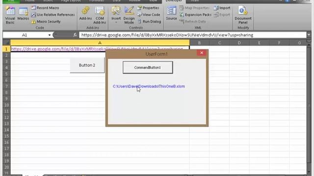 Excel Hyperlink In Userform, Turn Mouse Into Hand.