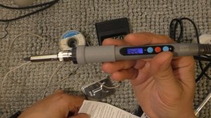 Паяльник с регулировкой температуры - 220V  60 Вт под жало 900