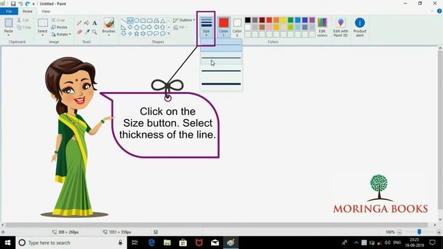 MS Paint - How to Draw a Curve in MS Paint in Windows 10 смотреть онлайн