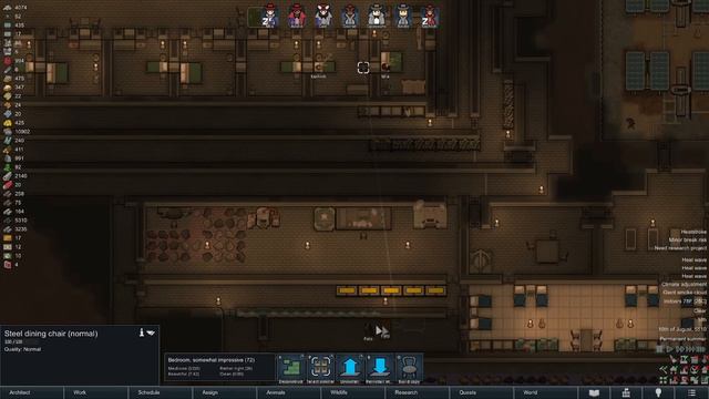 [47] Heat Wave Challenge - Triple Cluster - RimWorld 1.4 - 3 Heat Waves! - Desert Biome - Take 2 смотреть онлайн