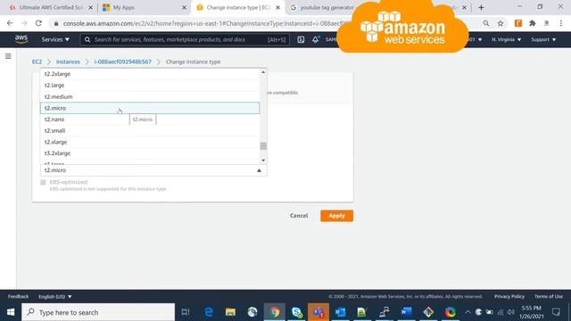 how to increase ram in AWS ec2 instance | How to add CPU in EC2 instance | Instance type change смотреть онлайн