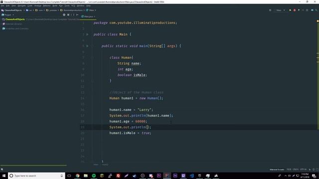 Java Complete Tutorial Ep. 17 - Classes & Declaring Objects смотреть онлайн