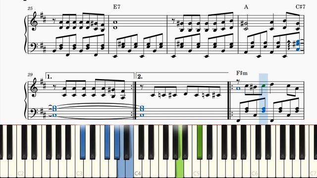 Следствие ведут Колобки. Мелодия из мультфильма. Бесплатные ноты в переложении для фортепиано.