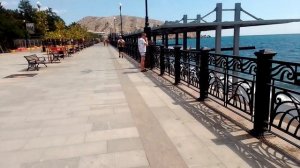 Крым. Судак. Набережная. Военный санаторий.12 августа 2023 год.