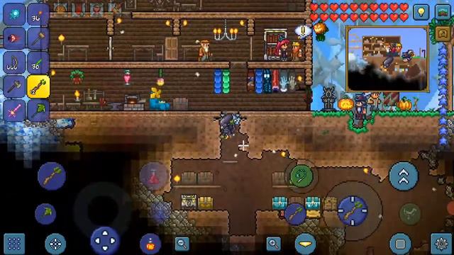 Играю в Terraria #20 навагодние украшения смотреть онлайн