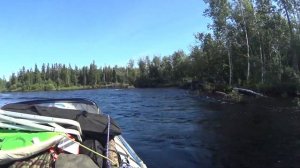 Водометное путешествие  по горным северным рекам на лодках солар и выдра  в 07-08 2019г. Часть 1.