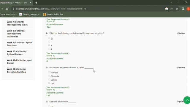 Programming in Python | Week-3 Assignment-3 Solution | NPTEL |SWAYAM course 2023 Assignment Solutio смотреть онлайн