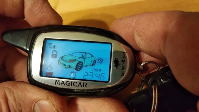 Scher-Khan MAGICAR 9.Как настроить часы на брелке смотреть онлайн