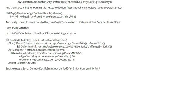 Java Stream - Collecting Parent-objects into a Set after applying flatMap() (1 answer) смотреть онлайн