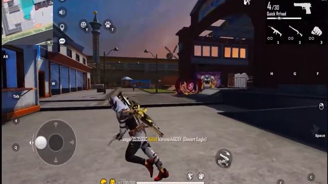 Playing Free Fire on PC || Emulator Gameplay || EVIL GG GAMING смотреть онлайн