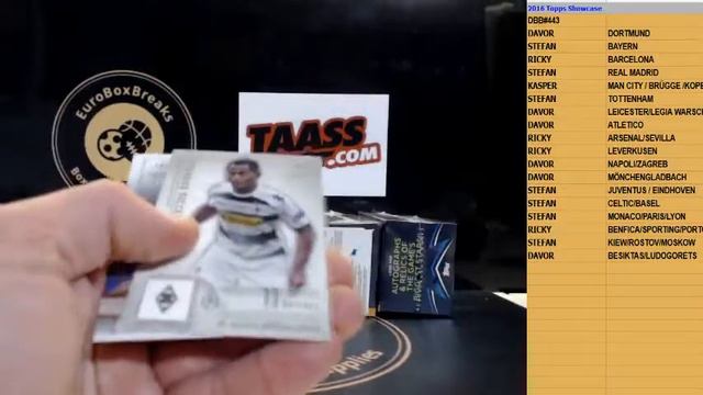 SOCCER DBB#443 - 2016-17 Topps CL Showcase 10 Box Blaster Break
