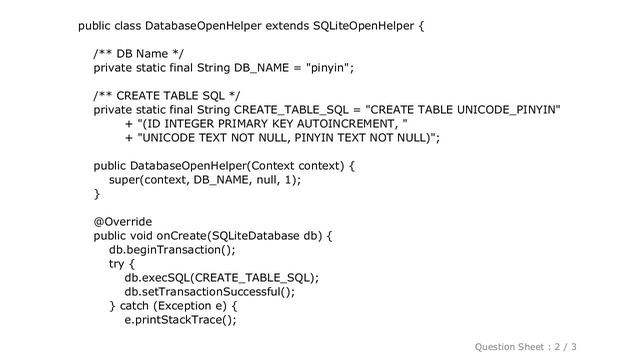 Android : Android SQLiteOpenHelper: Why onCreate() method is not called? смотреть онлайн