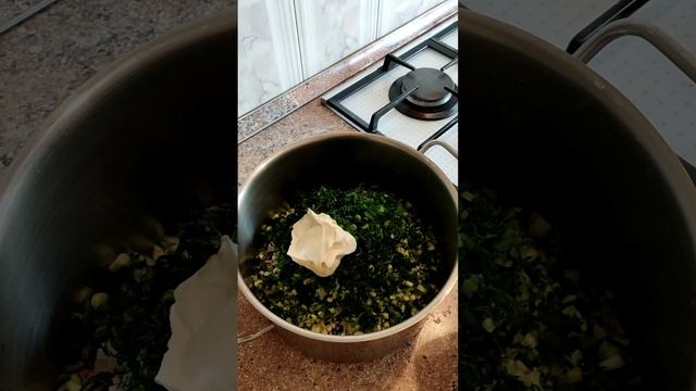 Окрошка на кефире с курочкой.