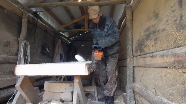 Простая столешница из массива ёлки. смотреть онлайн