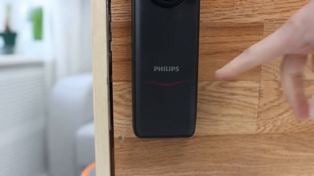 Крутой и Умный дверной замок Нового поколения со сканером отпечатка Philips EasyKey 7300 смотреть онлайн
