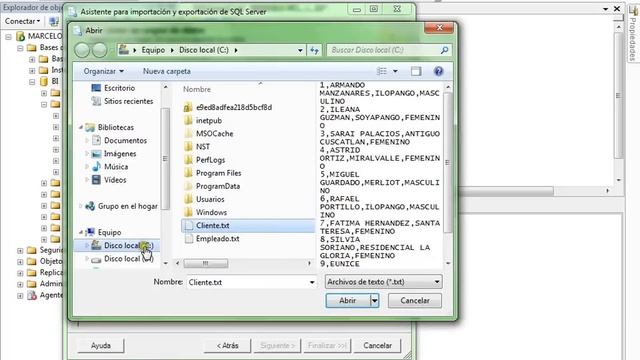 Importación de archivo txt a SQL Server смотреть онлайн