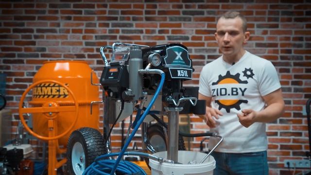 Подготовка окрасочного аппарата DP X51L к работе, эксплуатация и тестирование смотреть онлайн